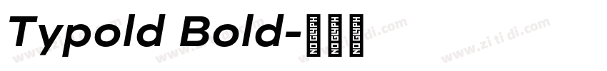 Typold Bold字体转换